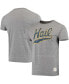 ფოტო #1 პროდუქტის Men's Heather Gray Michigan Wolverines Vintage-Inspired Hail Tri-Blend T-shirt