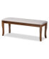 Фото #1 товара Cornelie Modern and Contemporary Transitional Fabric Upholstered Dining Bench