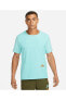 Фото #1 товара Dri-Fit Trail Rise 365 Ss Erkek açık mavi Koşu Tişört
