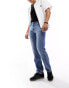 Фото #1 товара ASOS DESIGN straight jeans in authentic vintage wash in mid wash blue