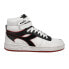 Diadora Magic Basket Mid Icona Leather High Top Mens White Sneakers Casual Shoe