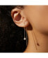 ფოტო #3 პროდუქტის Pearl Threader Earrings - Abrielle