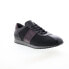 Фото #2 товара Bruno Magli Evo EVO1 Mens Black Leather Lace Up Lifestyle Sneakers Shoes 12