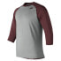 New Balance Men's 3/4 Baseball Raglan Top XL - фото #1