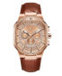 ფოტო #2 პროდუქტის Men's Orion Diamond (1/8 ct.t.w.) 18K Rose Gold Plated Stainless Steel Watch