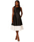 ფოტო #1 პროდუქტის Women's Contrast Hem Sleeveless Fit & Flare Dress