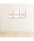 Фото #3 товара Hello Little One - Pink & Gold - Wall Art Decor - 7.5 x 10 inches - 3 Prints