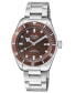 Men's Yorkville Silver-Tone Stainless Steel Watch 43mm