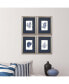 Фото #2 товара Paragon Coral Framed Wall Art Set of 4, 14" x 11"