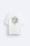 Embroidered sun t-shirt