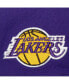 Men's White, Purple Los Angeles Lakers Retro Sport Colorblock Script Snapback Hat