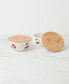 Фото #4 товара Vintage-Like Cherry Dot Bowl with Lid