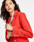 ფოტო #4 პროდუქტის Women's Faux Double-Breasted Jacket