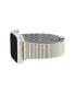 ფოტო #2 პროდუქტის Women's Two-Tone Stainless Steel Ribbed Bracelet designed for 38/40/41mm Apple Watch