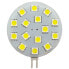 GOLDENSHIP 12-30V 3W G4 15 SMD 5050 Horizontal White Led Bulb