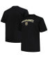 Фото #1 товара Men's Black Vegas Golden Knights Big and Tall Arch Over Logo T-shirt