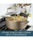 Фото #4 товара Advanced Home Hard-Anodized Nonstick 8.5 Qt. Wide Stockpot with Multi-Function Insert