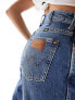 Wrangler mom straight fit jeans in mid blue