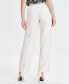 ფოტო #2 პროდუქტის Women's Extended-Tab Creased-Leg Pants