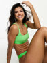 Фото #3 товара Tommy Hilfiger original bralette bikini top in bright green