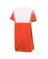 Фото #4 товара Women's Orange and White Clemson Tigers 3rd Down Short Sleeve T-shirt Dress