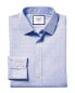 Фото #2 товара Charles Tyrwhitt Non-Iron Poplin Check Slim Fit Shirt Men's