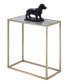 Фото #2 товара Gold Coast Faux Marble Chairside End Table