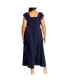 Plus Size Frill Fee Maxi Dress