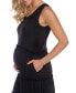 ფოტო #6 პროდუქტის Maternity Plus Size Scoop Neck Tiered Midi Dress