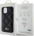 Guess Guess GUHCP15SPSQSQSK iPhone 15 / 14 / 13 6.1" czarny/black hardcase Quilted Metal Logo