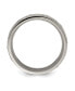 Titanium Brushed with CZ Wedding Band Ring