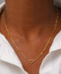 ფოტო #2 პროდუქტის Garnet Heart Cluster Paperclip Link 18" Pendant Necklace (1/4 ct. t.w.) in 14k Gold-Plated Sterling Silver