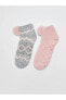 LCW DREAM Desenli Ponpon Detaylı Kadın Ev Çorabı 2'li Paket