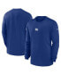 ფოტო #1 პროდუქტის Men's Royal New York Giants 2023 Sideline Performance Long Sleeve T-shirt