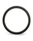 Stainless Steel Brushed Black IP-plated 5mm Band Ring
