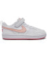 Фото #6 товара Кроссовки Nike Little Girls' Court Borough Low RecraftFastening Strap Casual Sneakers