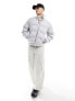 Фото #8 товара Weekday Cole puffer jacket in light grey