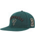 Фото #1 товара Men's Hunter Green Milwaukee Bucks Old English Snapback Hat