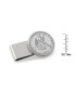 Men's Silver Seated Liberty Half Dollar Stainless Steel Coin Money Clip