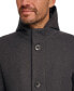 Men's Removable Hood Button Car Coat