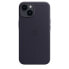 Фото #3 товара Apple iPhone 14 Leather Case with MagSafe - Ink, Cover, Apple, iPhone 14, 15.5 cm (6.1"), Violet