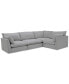 Фото #1 товара Marsten 126" 4-Pc. Fabric Sectional Sofa, Created for Macy's