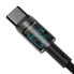 Фото #4 товара Kabel przewód USB-C - USB-C szybkie ładowanie 100W 2m - cały czarny
