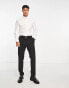 Фото #2 товара Selected Homme slim fit easy iron smart shirt in white