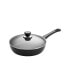 Classic Induction 11", 3 qt Nonstick Saute Pan with Lid, Black