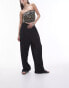 Фото #4 товара Topshop plisse balloon leg trouser in black