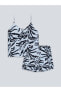 Фото #3 товара Пижама LCW DREAM Женская V-образным вырезом и рисунком
