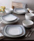 Colorscapes Layers Square Salad Plate Set of 4, 8.25"