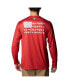 Фото #2 товара Men's Scarlet Nebraska Huskers Terminal Shot Omni-Shade Omni-Wick Long Sleeve T-shirt