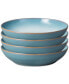 Фото #1 товара Azure Pasta Bowl Set of 4